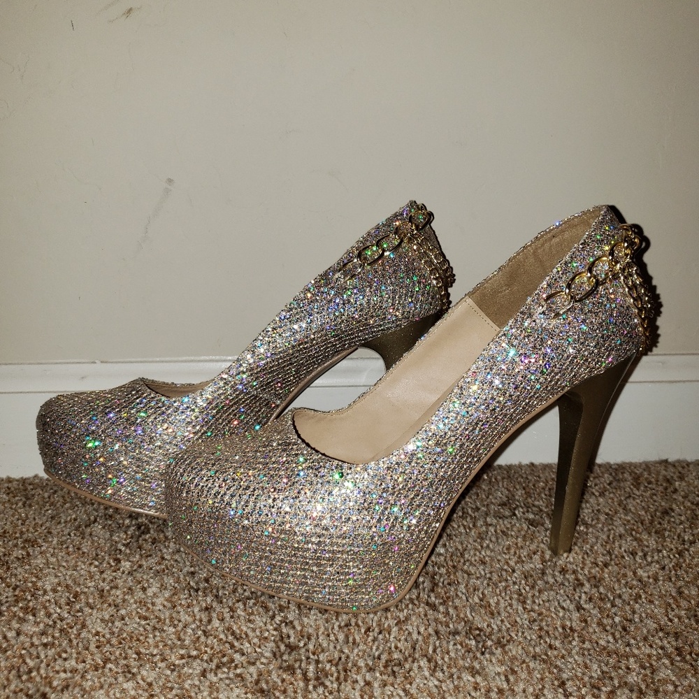 Gold heels